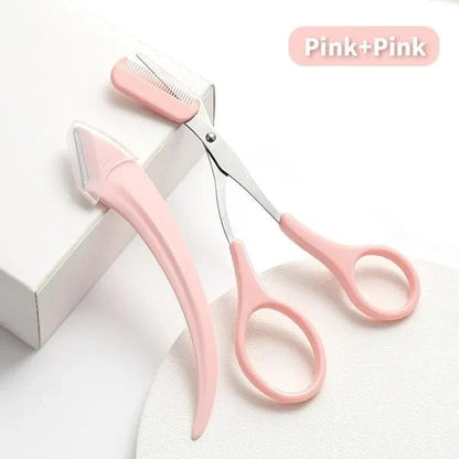 🔥Last Day 47%OFF🔥✂️Eyebrow Scissors With Comb＆Free Gift Eyebrow Trimmer🌙