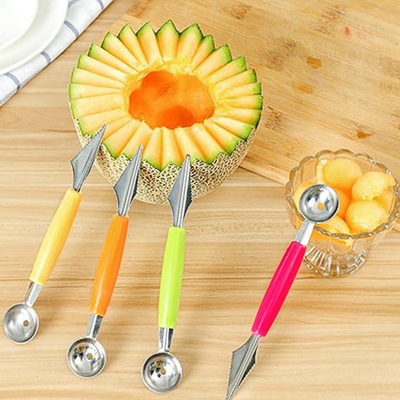 Sharp Fruit Scoop Stacks