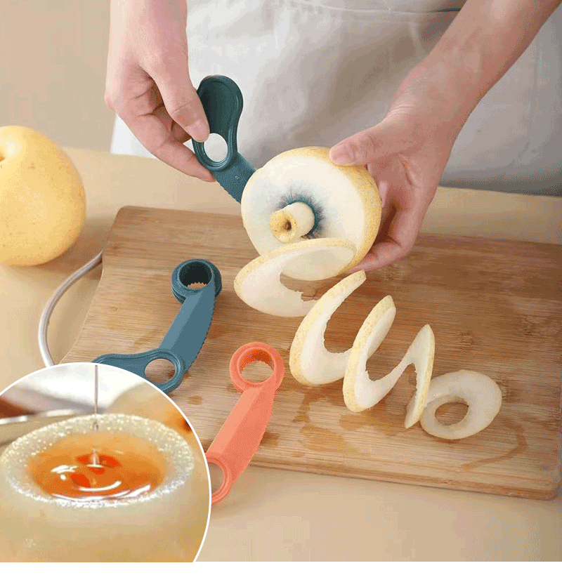 Multi functional fruit knife flower curler