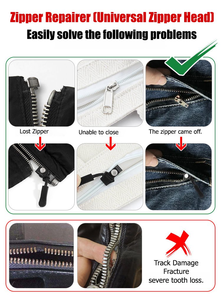 Removable zipper repairer