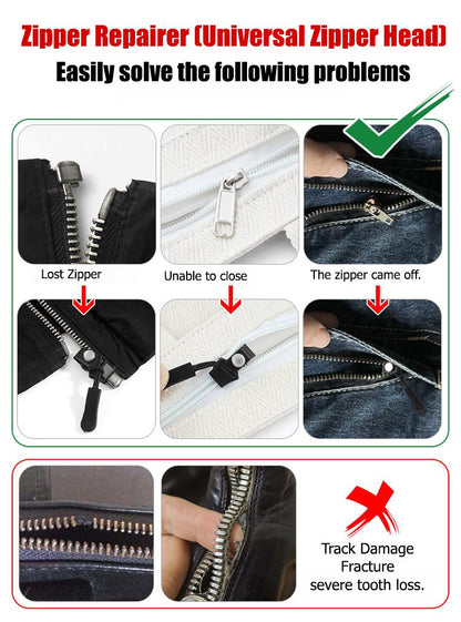 Removable zipper repairer