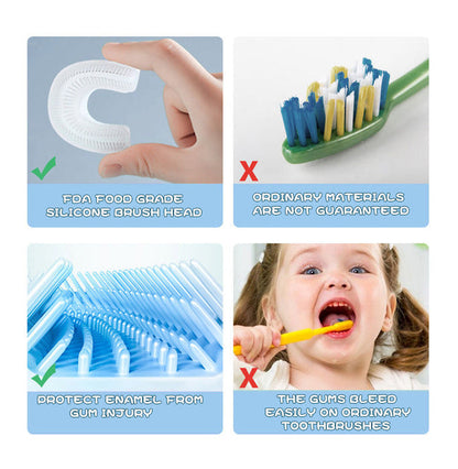 🔥Hot Sale🔥360° Kids U-shaped Toothbrush