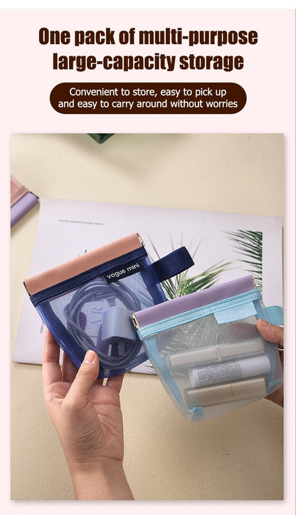 Shrannel Transparent Mesh Storage Bag