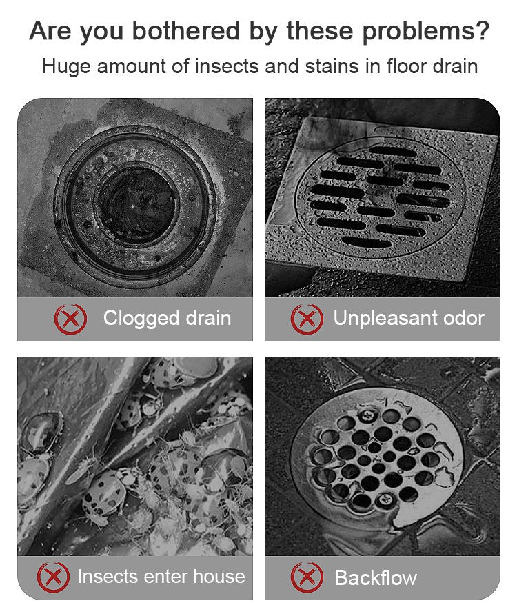 Anti-odour silicone floor drain backflow preventer