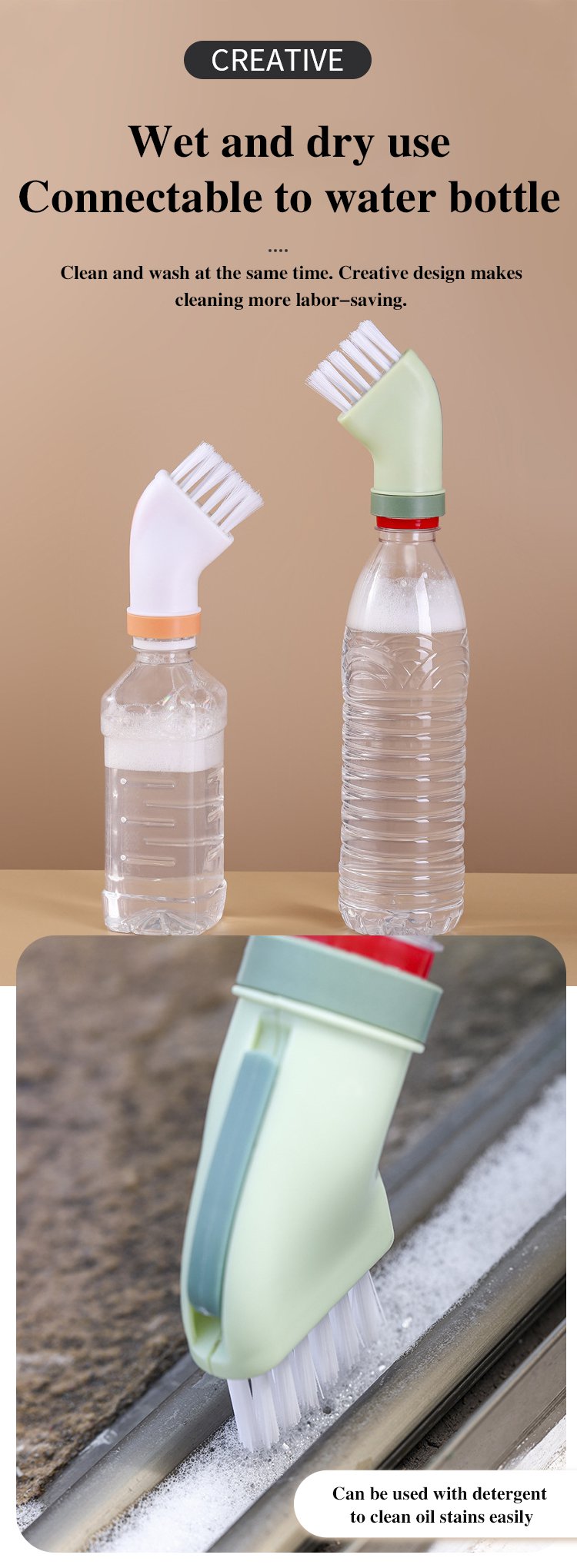 Creative multi-purpose cleaning brush