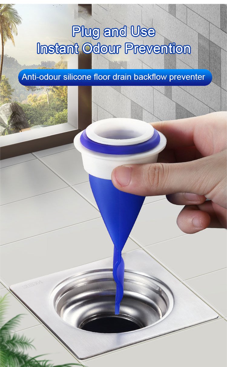 Anti-odour silicone floor drain backflow preventer