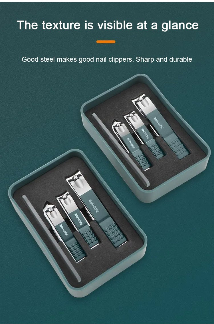 Solashproof Nail Clipper 4Pcs Set