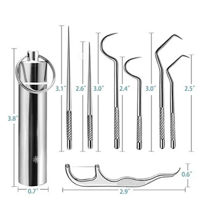 🔥 BIGGEST SALE - 45% OFF🔥🔥Stainless Steel Toothpick Set🌙