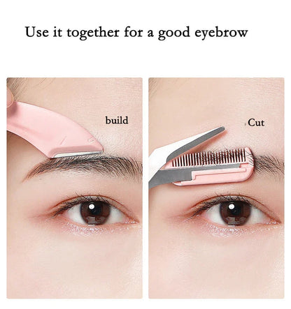 🔥Last Day 47%OFF🔥✂️Eyebrow Scissors With Comb＆Free Gift Eyebrow Trimmer🌙