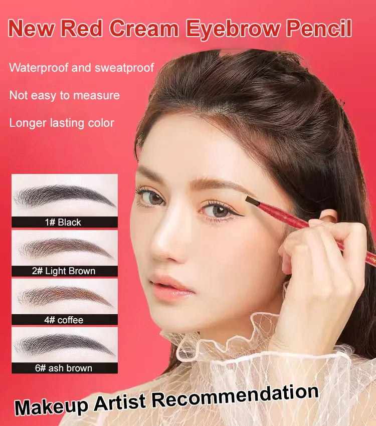 2024 New Red Cream Eyebrow Pencil