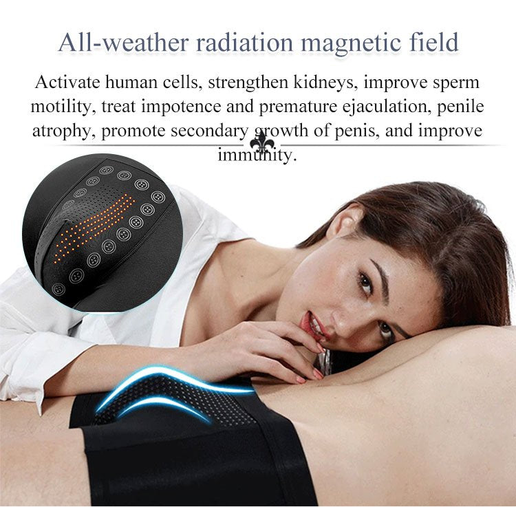 Men's negative ion black technology massage panties