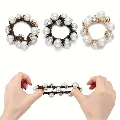 Elegant Artificial Pearl Headband（3Pcs/Set）