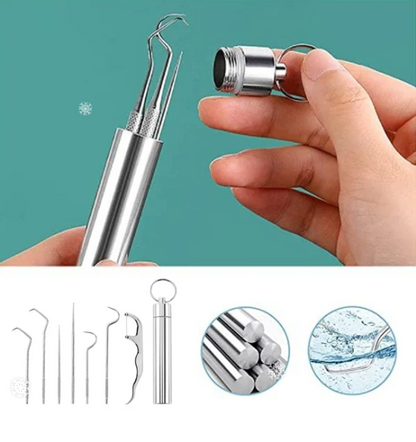 🔥 BIGGEST SALE - 45% OFF🔥🔥Stainless Steel Toothpick Set🌙