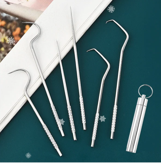 🔥 BIGGEST SALE - 45% OFF🔥🔥Stainless Steel Toothpick Set🌙