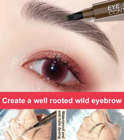 Waterproof and sweat-proof four-pronged eyebrow pencil🎁