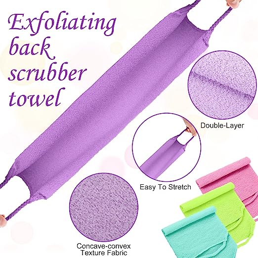 Stretchable Back Rub Bath Towel