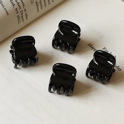 12Pcs Korean Trendy Black Mini Powerful Multifunctional Hair Clip