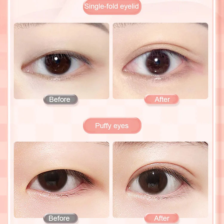 Invisible lace double eyelid patch