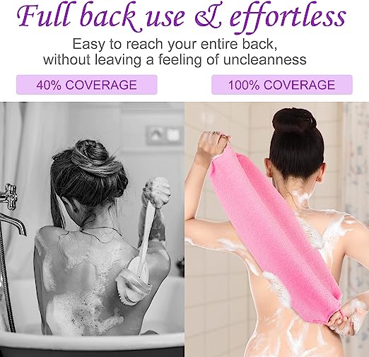 Stretchable Back Rub Bath Towel