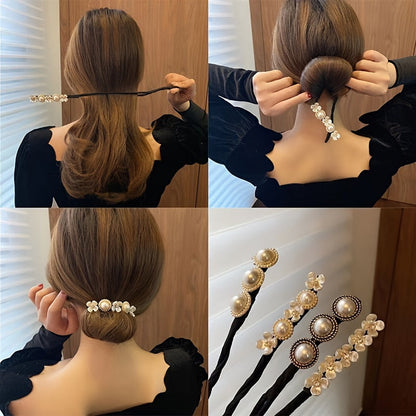 Faux Pearl Decorative Hair Clip