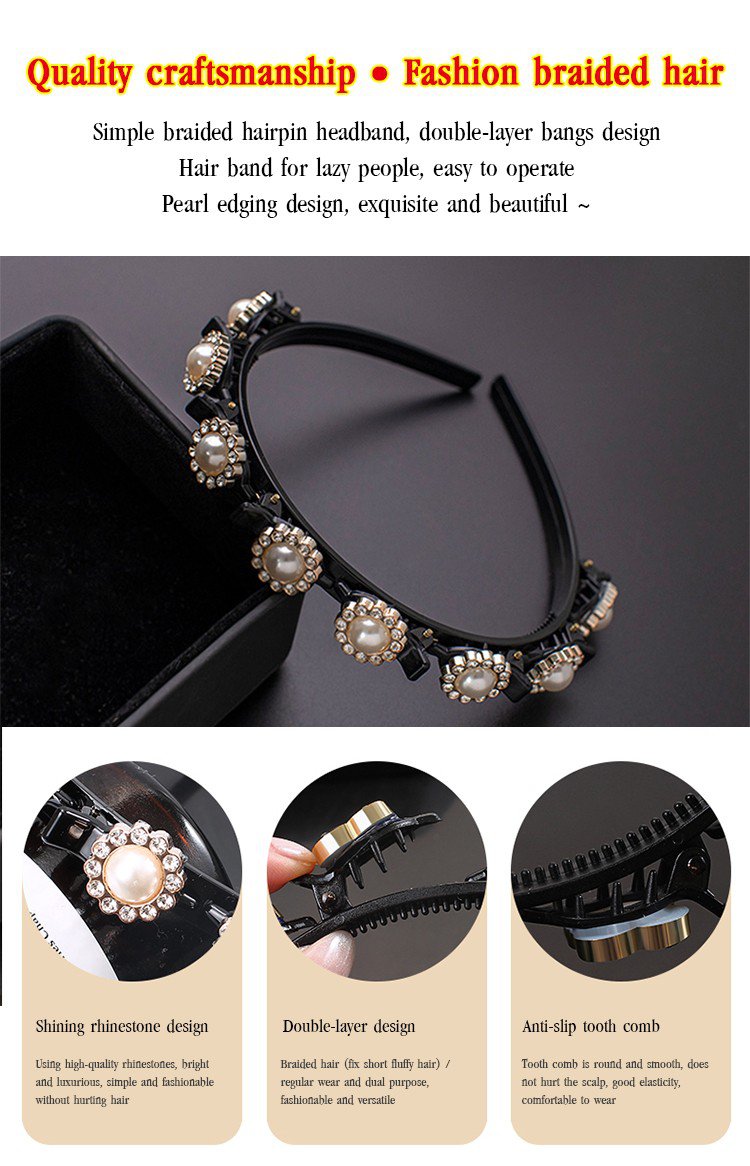 Multi-layer Hollow Braided Hair Band Headband