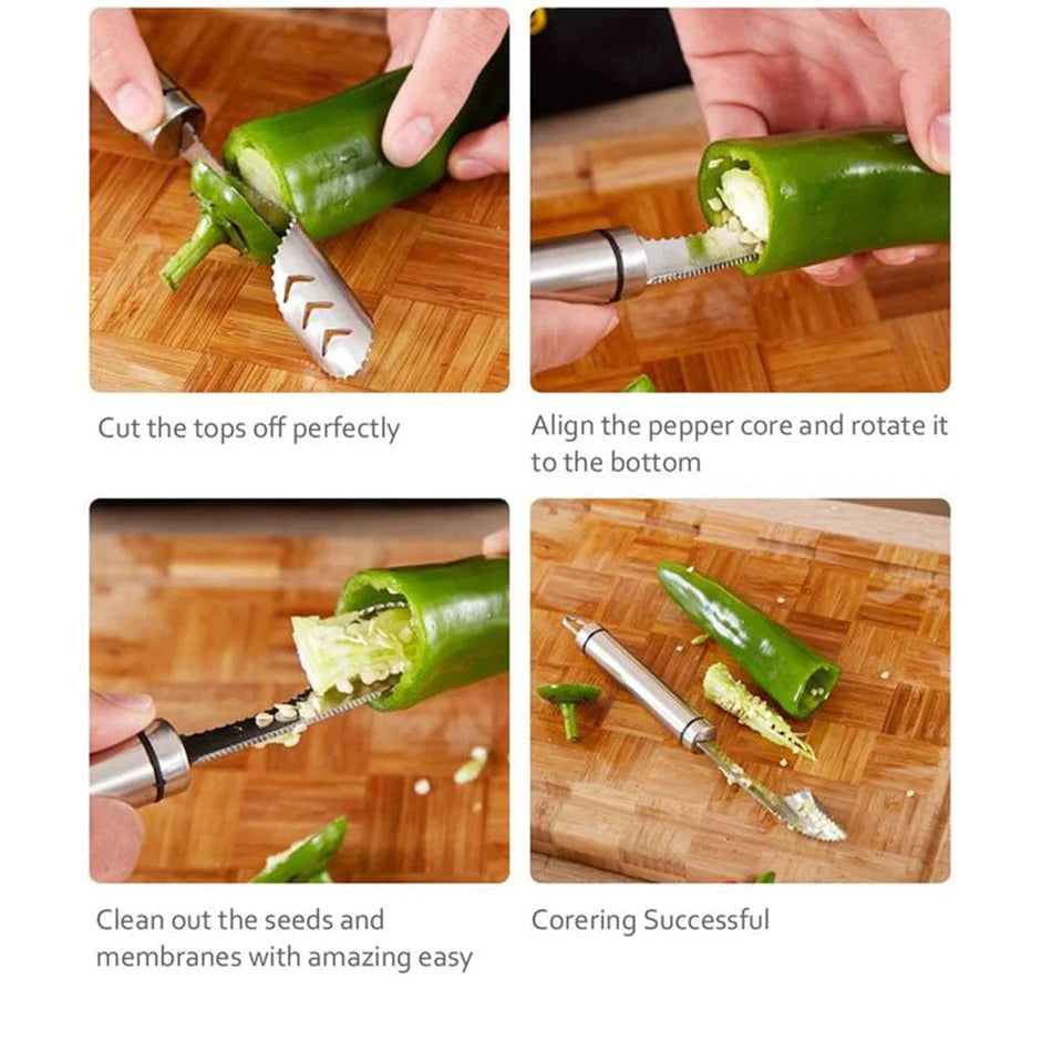 🔥Price Reduce Promotion!Pepper Seed Corer Remover