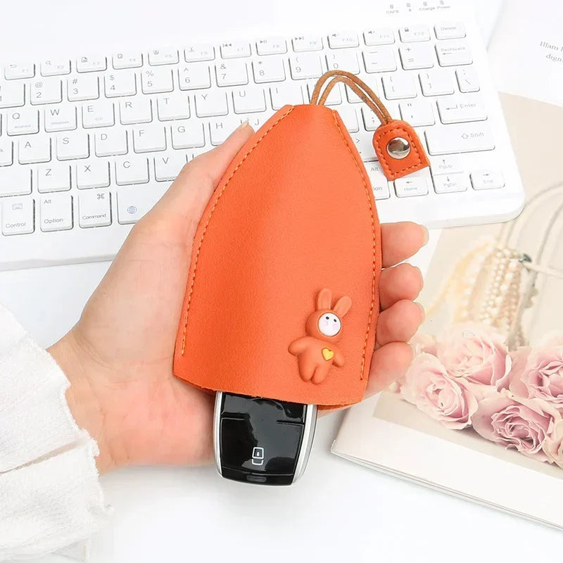 🔥 Creative Pull-out Cute Large-capacity Car Key Case