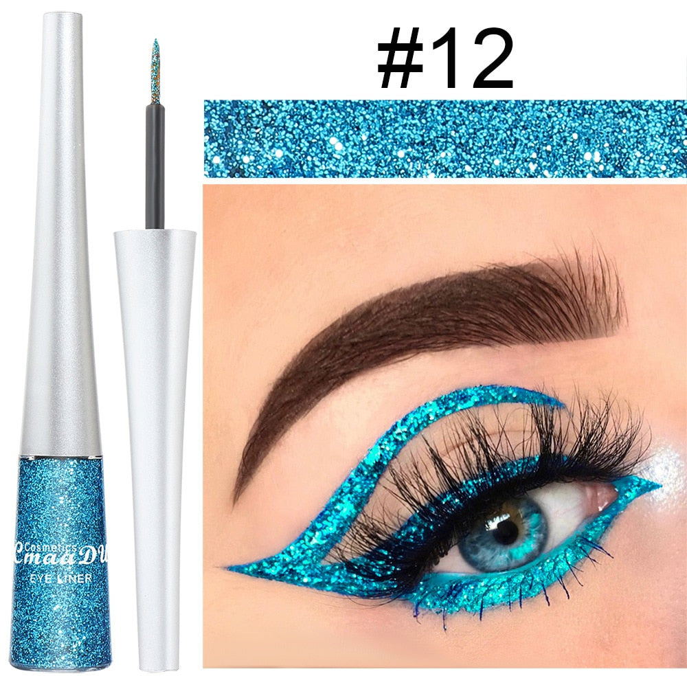 Shiny Eye Liners Colorful Liquid Glitter Eyeliner