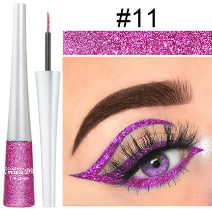 Shiny Eye Liners Colorful Liquid Glitter Eyeliner